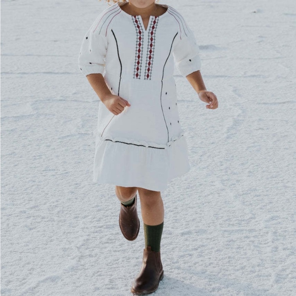 SALT Mini East Bench Ivory Dress NWT